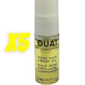 OUAI X5 Rose Hair & Body Oil Travel Size Bundle